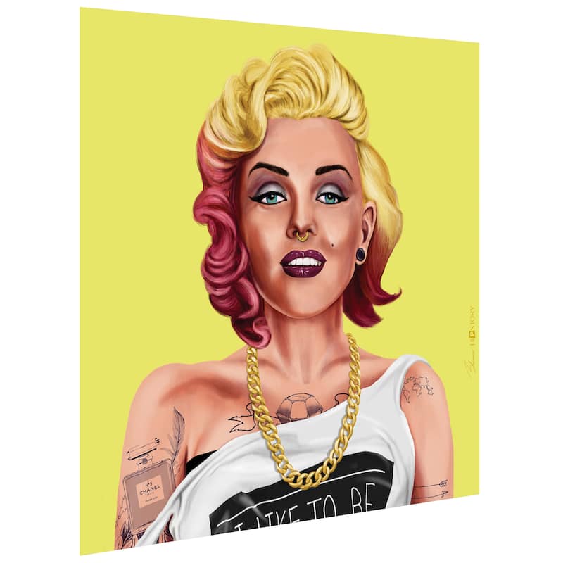 Empire Art Direct Hip Marilyn Monroe Printed Tempered Glass Wall Art - Multi-Color