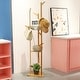 preview thumbnail 4 of 4, Solid Wood Floor Standing Hat Coat Hanger Storage Rack