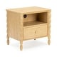 preview thumbnail 3 of 39, Max and Lily Jenny Lind Nightstand with 1 Drawer and Charging Station