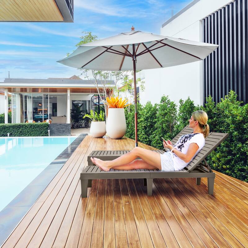 74.5'' Reclining Single Outdoor Lounge Chairs