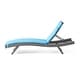 preview thumbnail 122 of 187, Salem Outdoor Wicker Adjustable Chaise Lounge with Cushion by Christopher Knight Home