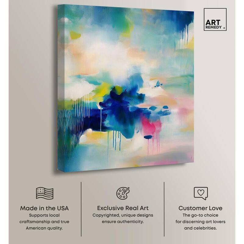 Prismatic Weeps Color II Canvas by Art Remedy, Gallery Wrapped