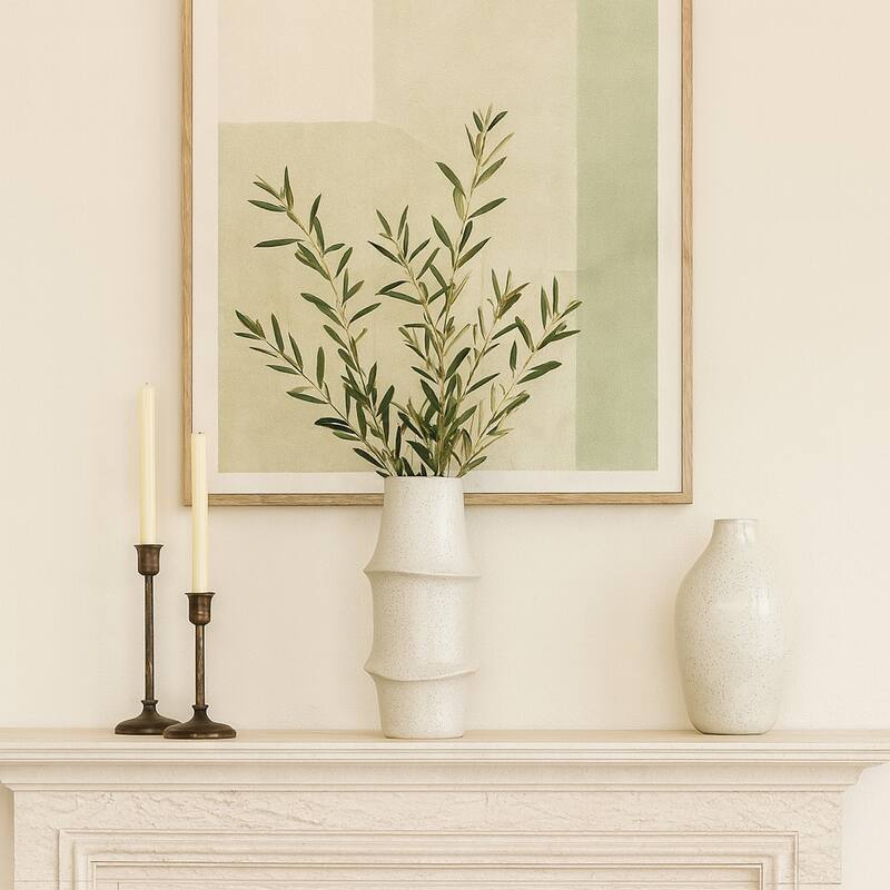 Ceramic Vase Modern Decorative Flower Sculptural for Home Decor