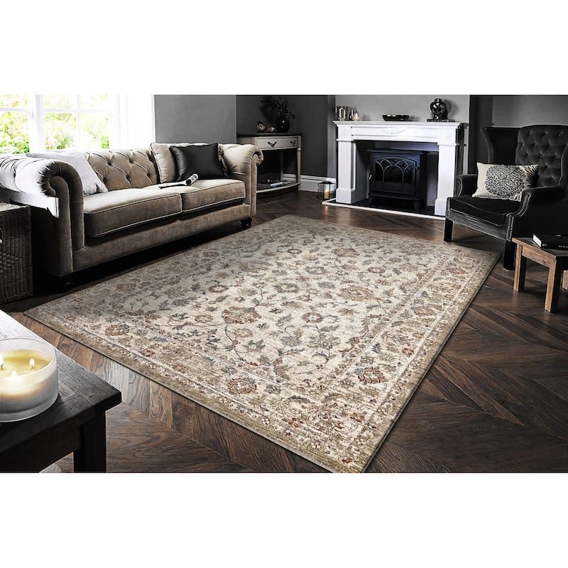 Dynamic Rugs Dakota Traditional Area Rug - Ivory/Multi - 7'10" X 10'10"