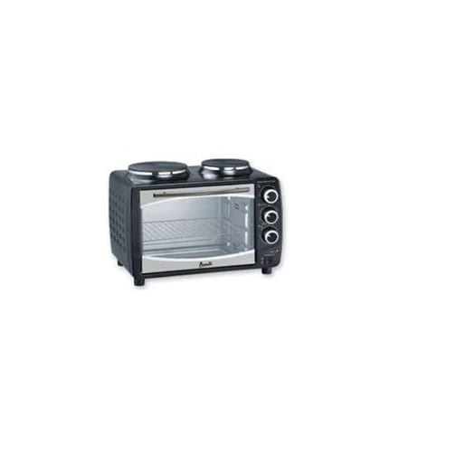 avanti convection oven with 2 burner cooktop