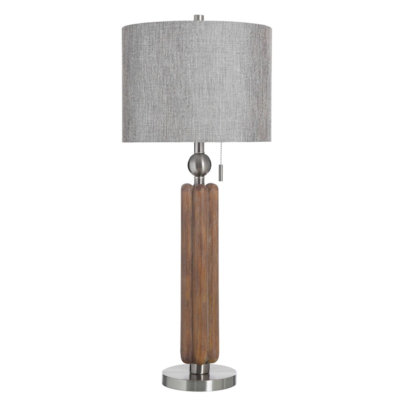 StyleCraft Luke Table Lamp - Koramo Silver, Grey