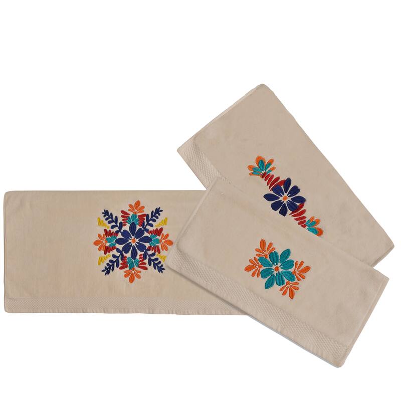 HiEnd Accents Bonita Towel Set, 3 PC