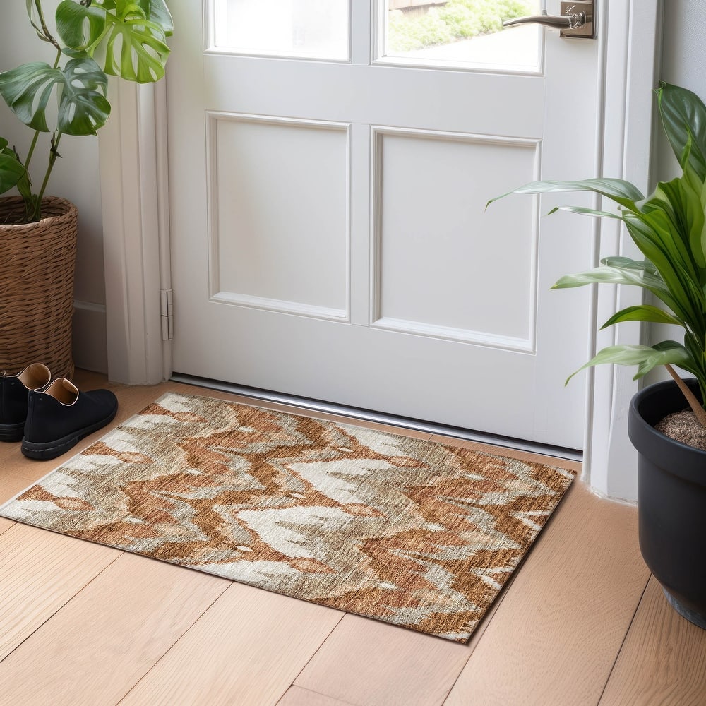 Premium Washable Super Soft Modern Ikat Mayfield Rug