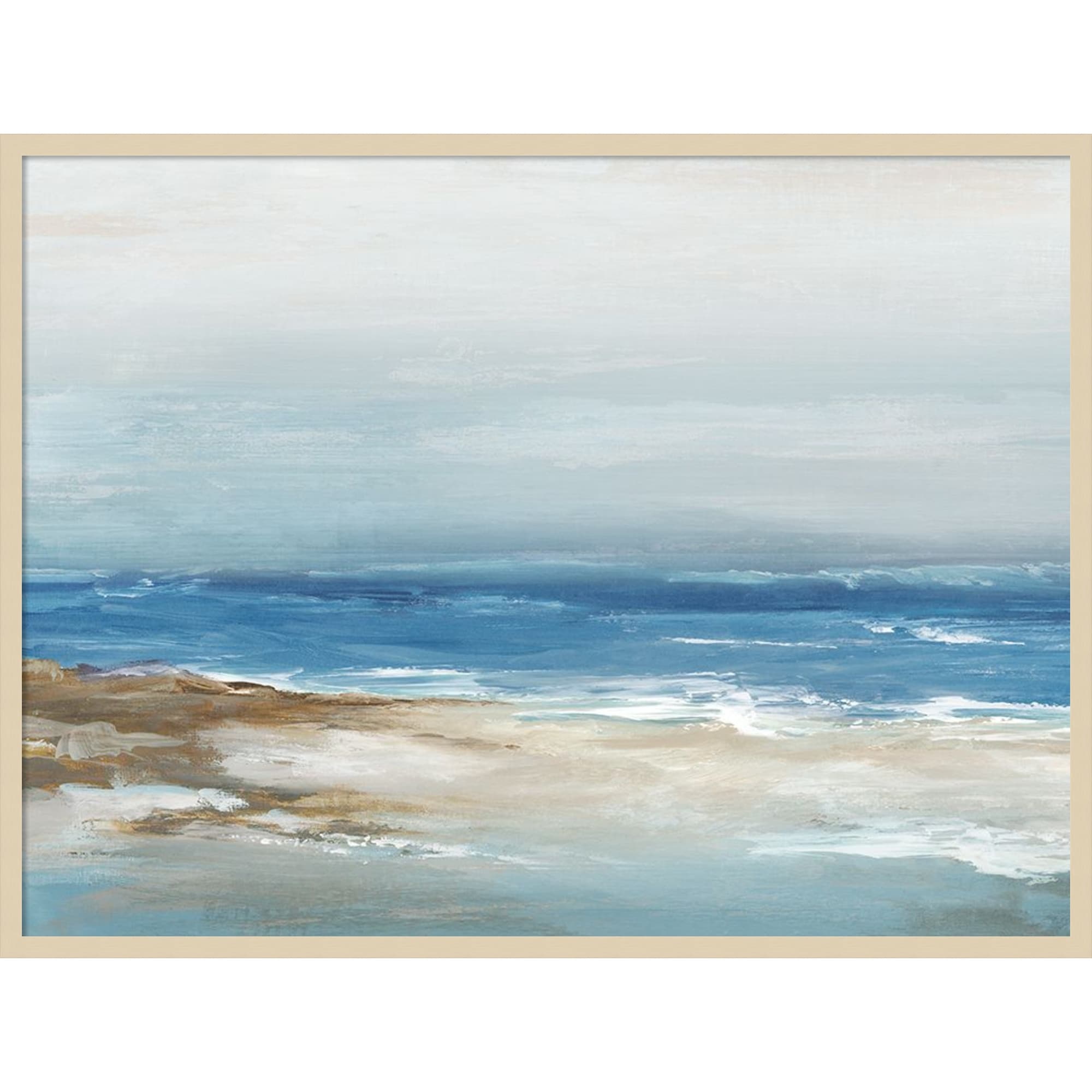 Tranquil Ocean Horizon I by PI Studio Framed Mounted Canvas Wall Art Print