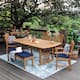 Option Natural Teak/Navy Cushion