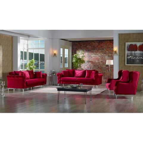 Roizy 4-piece 2 Sofa And 2 Chair Living Room Set