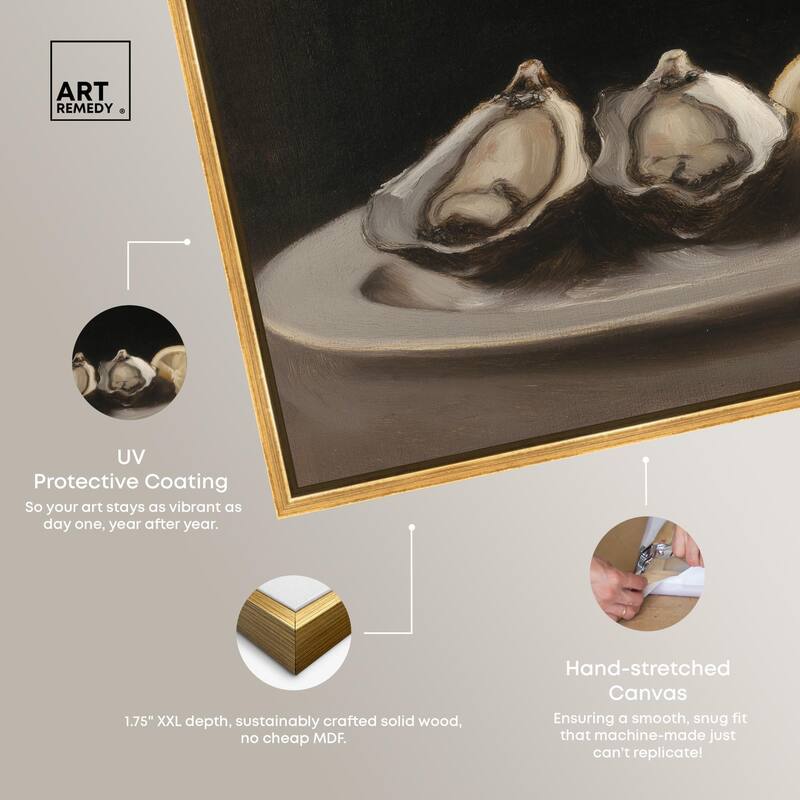 Manet's Oysters Canvas by Art Remedy