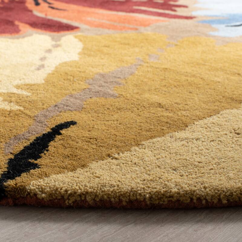 SAFAVIEH Handmade Soho Tyesha Floral N.Z. Wool Rug