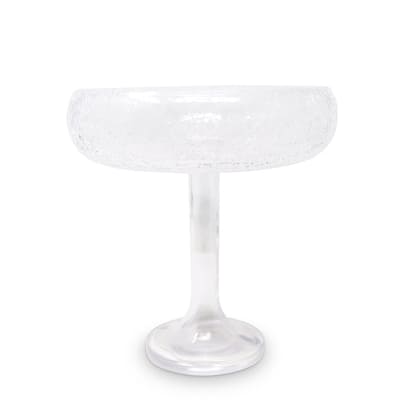 Tall Stemmed Salad Bowl, Liscio Ottico