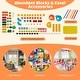 preview thumbnail 9 of 7, 6-In-1 Folding Kids Art Easel with Reversible Building Block Tabletop - 28” x 25.5” x 27”