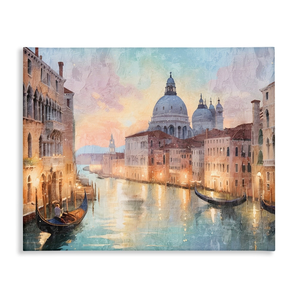 Stupell Scenic Venetian Canal Canvas Wall Art Design By Kim Allen