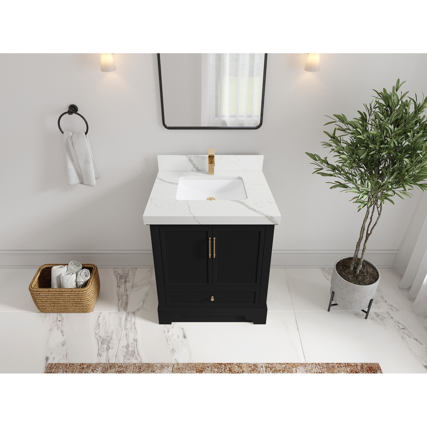 Willow Collections 30 in. W x 22 in. D Alys Single Sink Bathroom Vanity with Countertop
