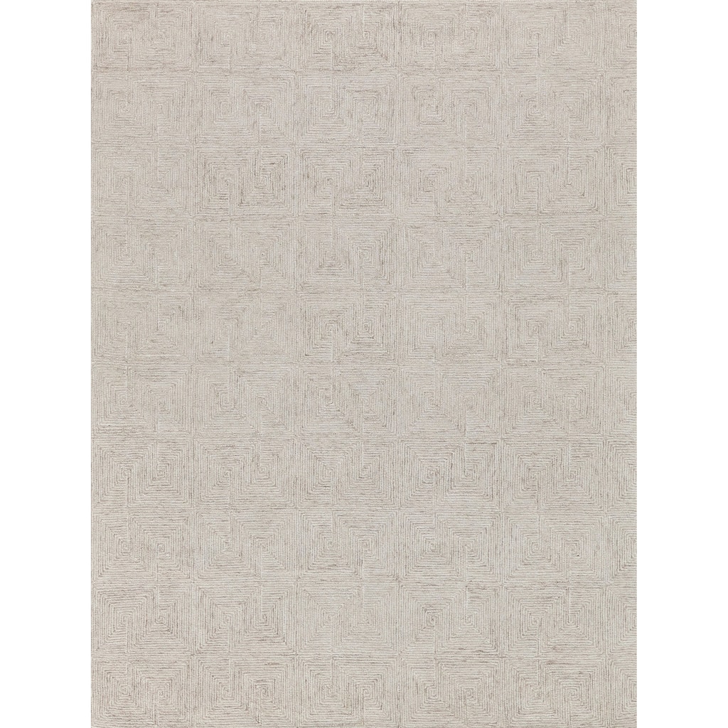 EXQUISITE RUGS Caprice Hand-tufted New Zealand Wool Beige/Ivory Area Rug.