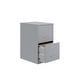 preview thumbnail 18 of 19, Space Solutions 18in. 2 Drawer Metal File Cabinet, Teal Silver - Letter