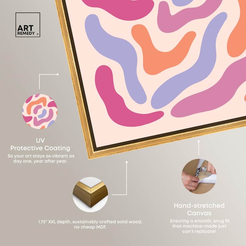 Petals Floral Form Canvas by Art Remedy