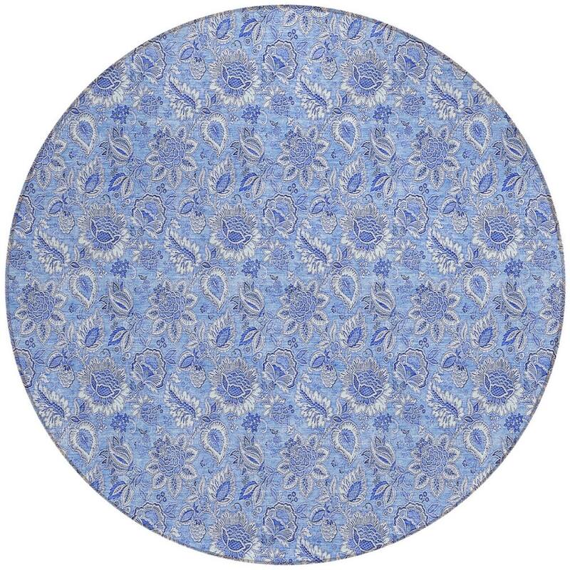 HomeRoots Floral Transitional Rectangle Outdoor Rug