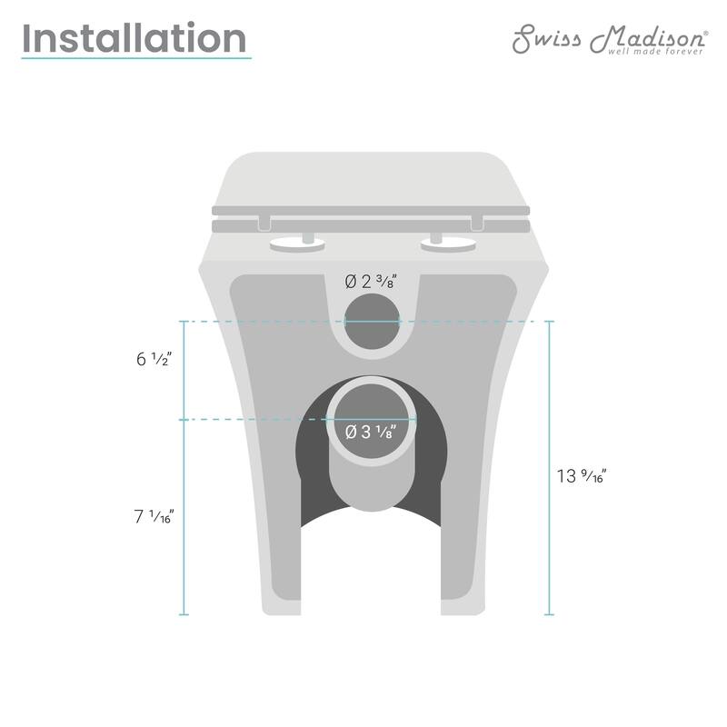 Carre Back To Wall Toilet 0.8/1.28 GPF