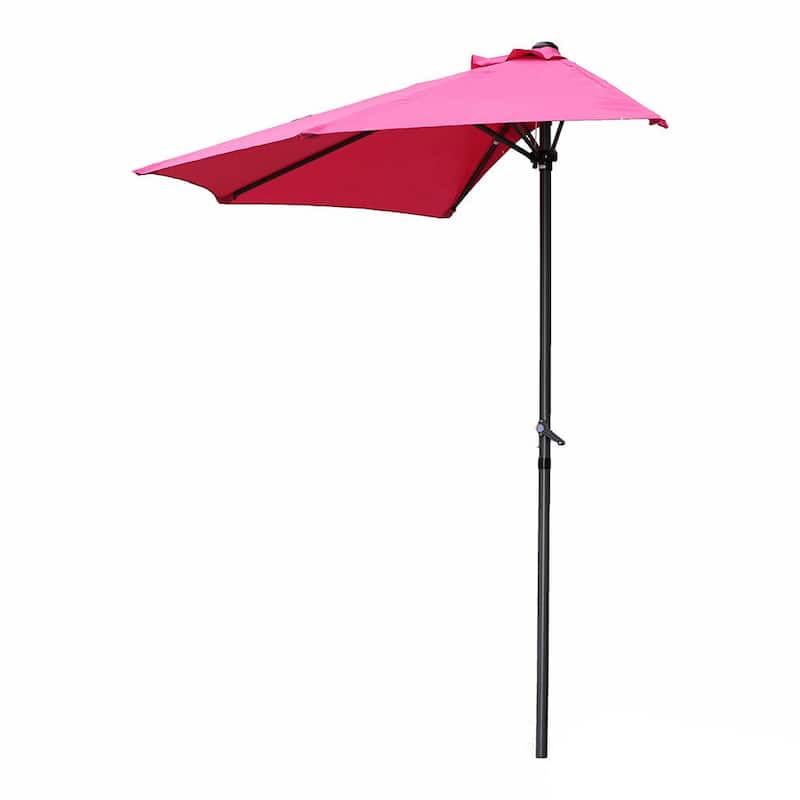 St. Kitts 9-foot Wall Hugger Patio Umbrella - Bery Berry