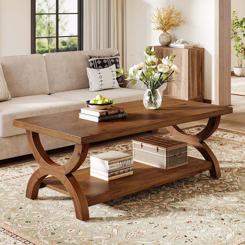 Solid Wood Coffee Table With Storage