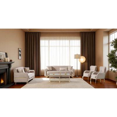 Tahtela 3 Pieces Living Room Sets 2 Sofa 1 Chair
