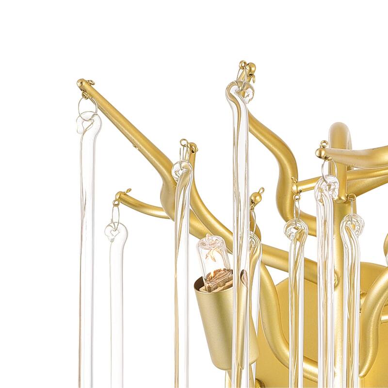 Anita 2 Light Wall Sconce With Gold Leaf Finish - Gold Leaf