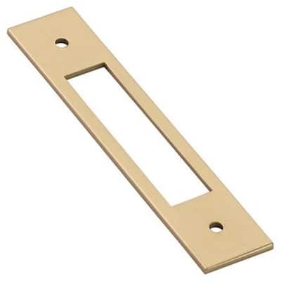 Emtek 86924 Modern Backplate 6" Center to Center Cabinet Pull