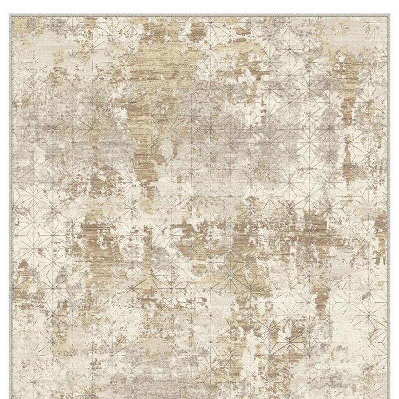 HomeRoots Abstract Modern Rectangle Area Rug