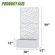 preview thumbnail 94 of 103, 72 in Metal Movable Planter Box with Trellis Privacy Screen Lockable Wheels