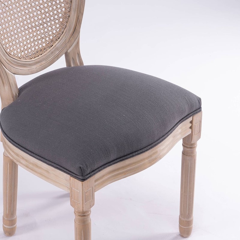 French Style Solid Wood Dining Chair Set of 2