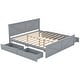preview thumbnail 16 of 33, Wooden Bedframe with Four Storage Drawers and Support Legs, Platform Bed - No Box Spring Needed, for Kids Teens Bedroom