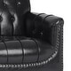 preview thumbnail 65 of 69, Tufted Vegan Leather Accent Chair Upholstered Armchair