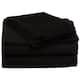Superior Egyptian Cotton Solid Sheet or Pillow Case Set - Queen - Black