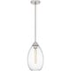 preview thumbnail 2 of 6, Marza 1-Light Brushed Nickel Mini Pendant