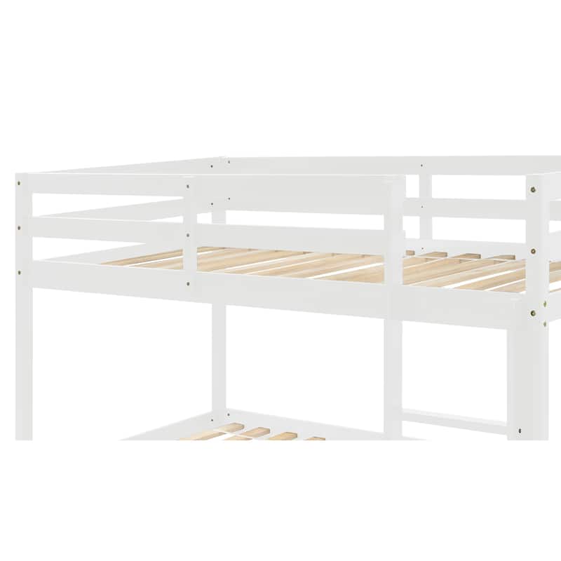 Twin over Twin Floor Bunk Bed
