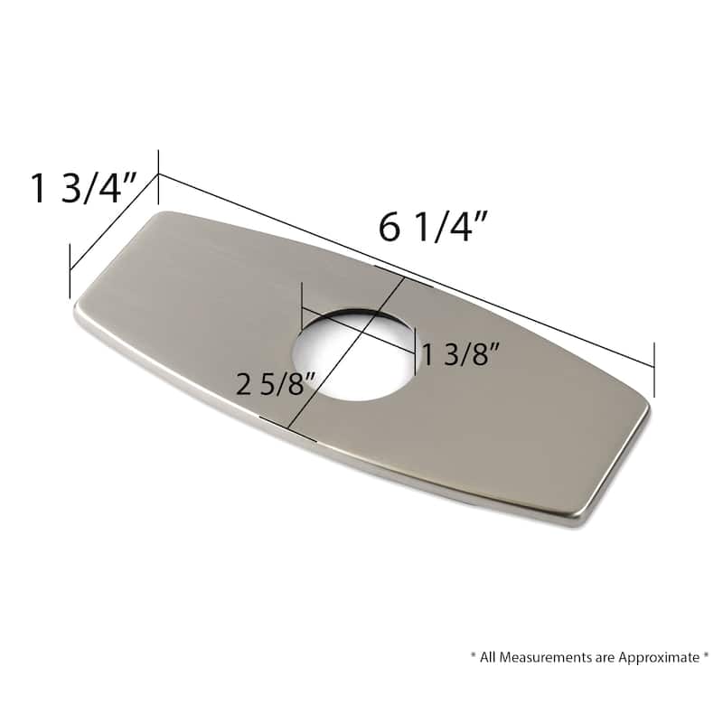 Luxier 6 in Bathroom Sink Faucet Hole Cover Deck Plate Escutcheon