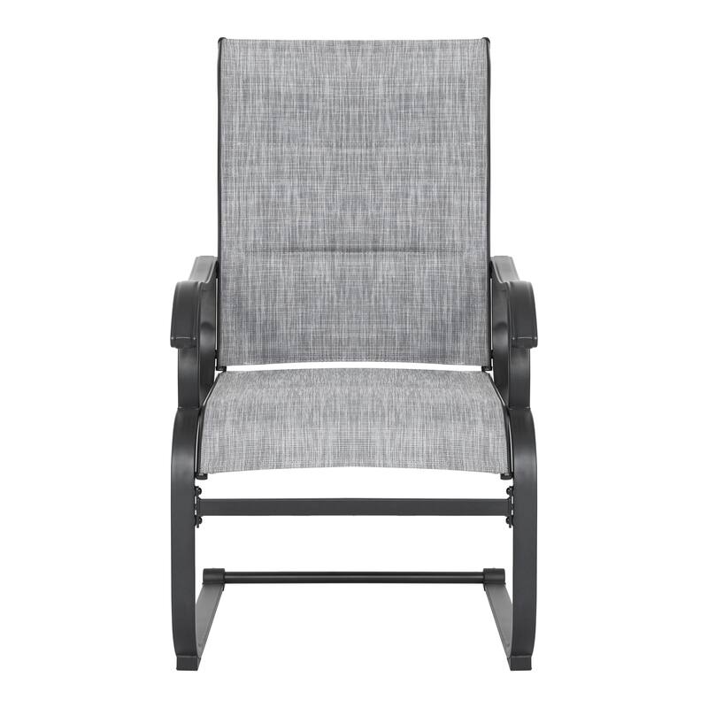3-Piece Outdoor Bistro Set, Breathable Textilene, Durable Iron Frame