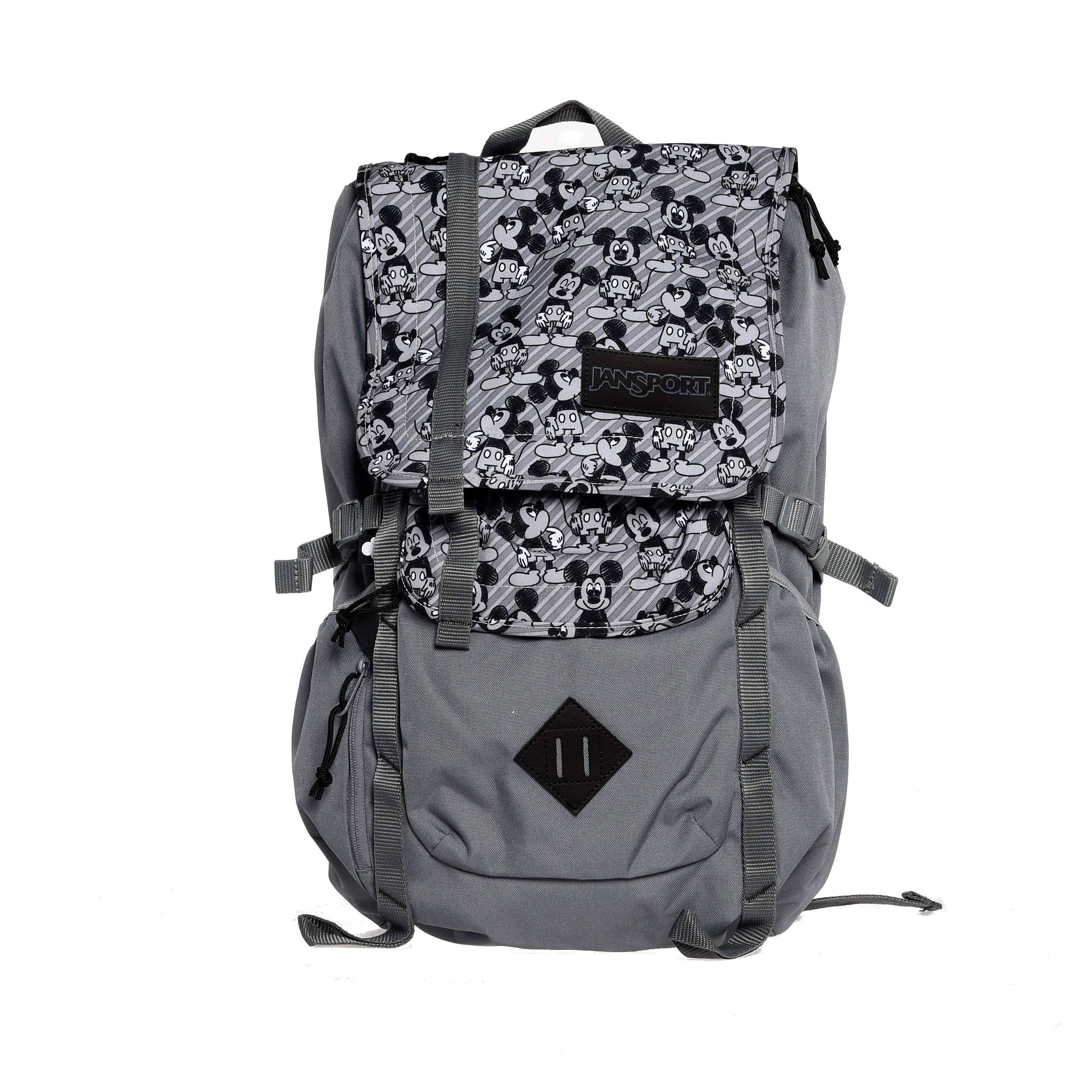 Disney Hatchet Laptop Backpack Grey Rabbit Mickey Sketch Bed