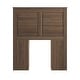 preview thumbnail 3 of 4, Keigo Walnut Finish Twin Storage Headboard by iNSPIRE Q Junior