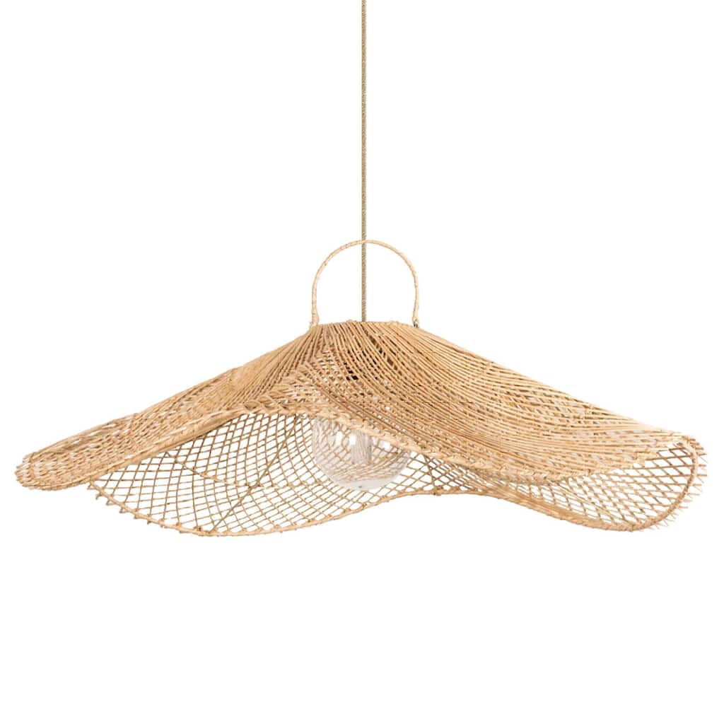 Lotus Rattan Pendant Light