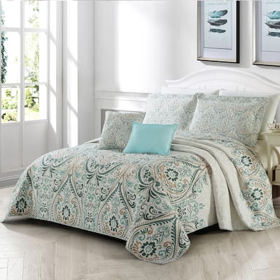 Serenta Visionary Microfiber 5-piece Quilt Set