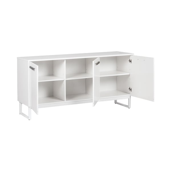 Alaska 59'' 3 Door Modern Home Office Storage Cabinet Credenza in