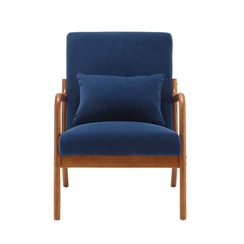 Modern Accent Chair Solid Wood Padding Lounge Armchairs - 23.23" * 29.53" * 30.71"