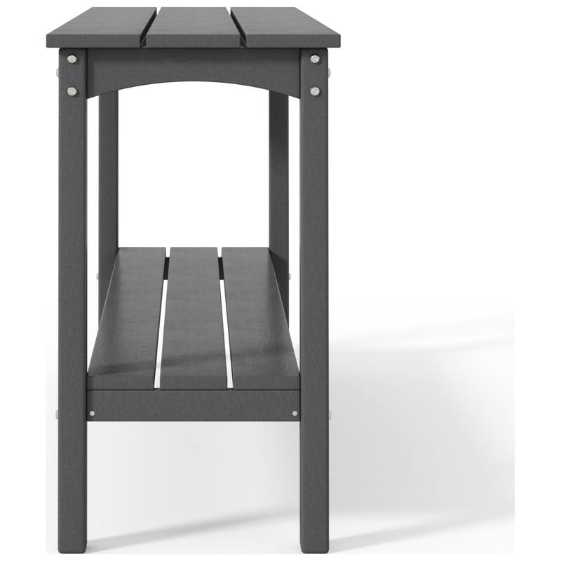 Laguna Hdpe All Weather Outdoor Patio Two Shelf Table