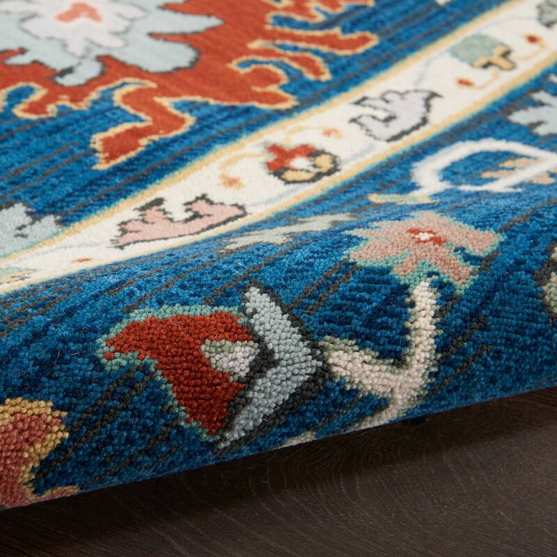 Nourison Parisa Traditional Bordered Floral Area Rug