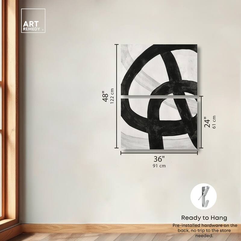 Infinite Loop II Canvas Set of 2 by Art Remedy, Gallery Wrapped
